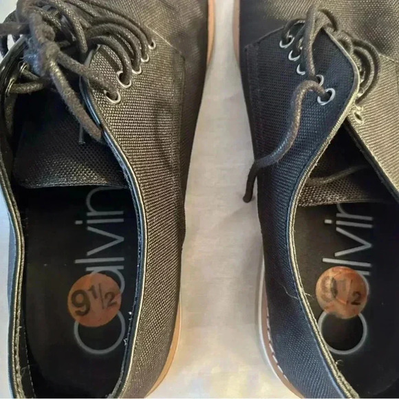 Calvin Klein Men’s Black Aggussie Dress Shoes Size 9.5 - Picture 6 of 7